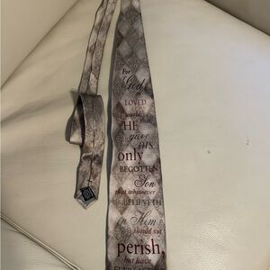 Men's Religious Print Tie